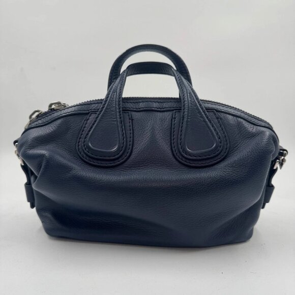 GIVENCHY Pebbled Calfskin Small Nightingale Navy - Picture 2 of 7
